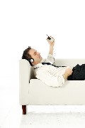 man with ipod